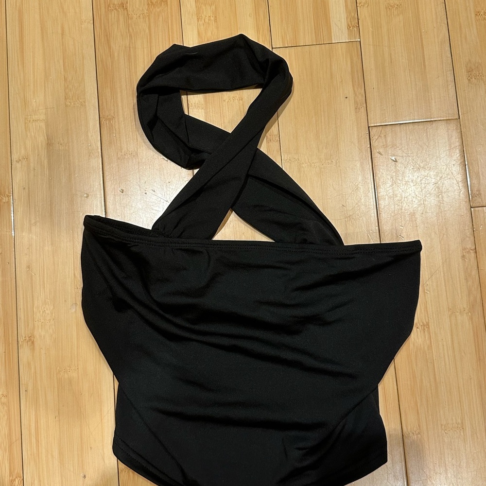 Black Halter top